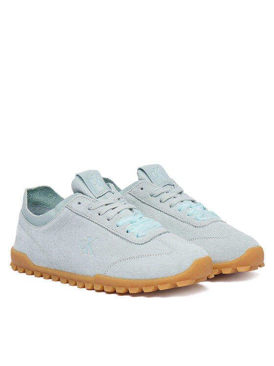 Calvin Klein Calvin Klein Сникърси Low Profile Run Mg Sue Db Laces HW0HW03150 Светлосин