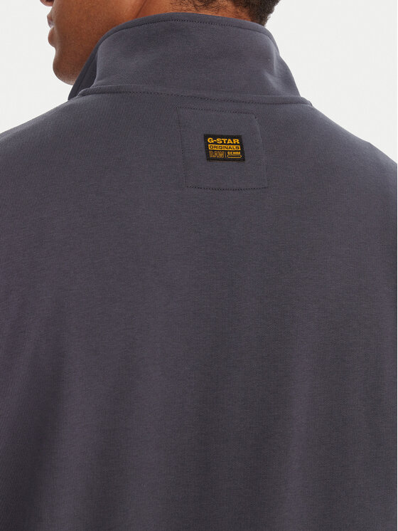 G-Star Raw G-Star Raw Mikina Nifous Half Zip D26305-D566 Tmavomodrá Regular Fit