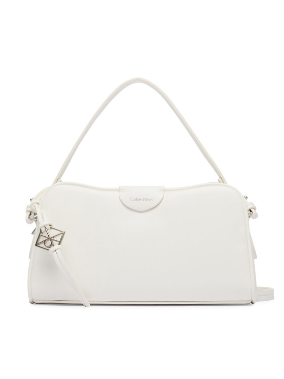 Calvin Klein Calvin Klein Handtasche Emblem Trio Top Handle Camera Ba LV04F3370G Weiß