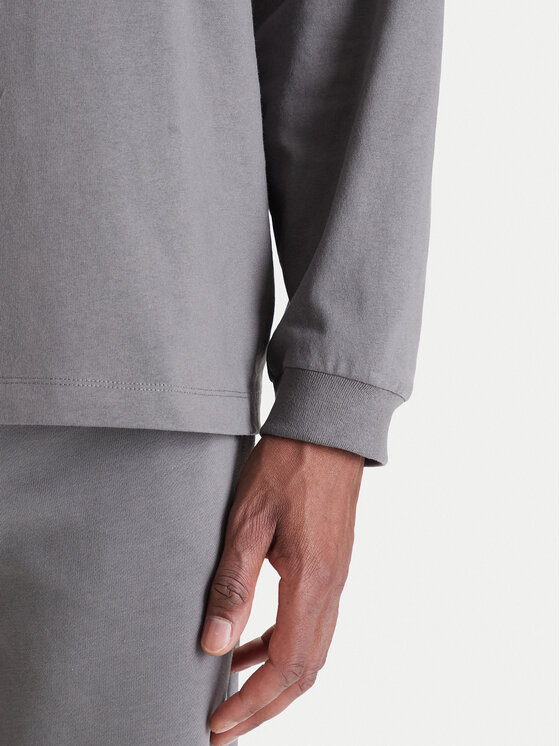 HUGO HUGO Majica dugih rukava Daposo 50511029 Siva Relaxed Fit