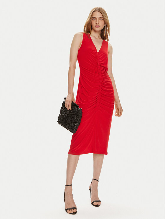 Joseph Ribkoff Joseph Ribkoff Kokteilinė suknelė 241205 Raudona Slim Fit