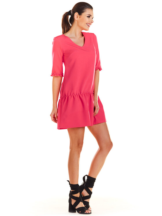 Infinite You Infinite You Sukienka letnia M199 Fioletowy Basic Fit