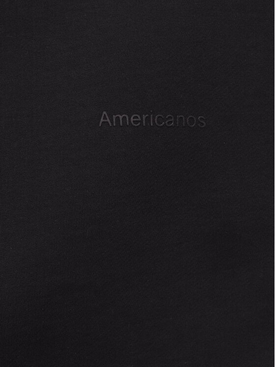 Americanos Americanos Bluza Unisex Cleveland Hoodie AM22BLU002-01 Czarny Oversize