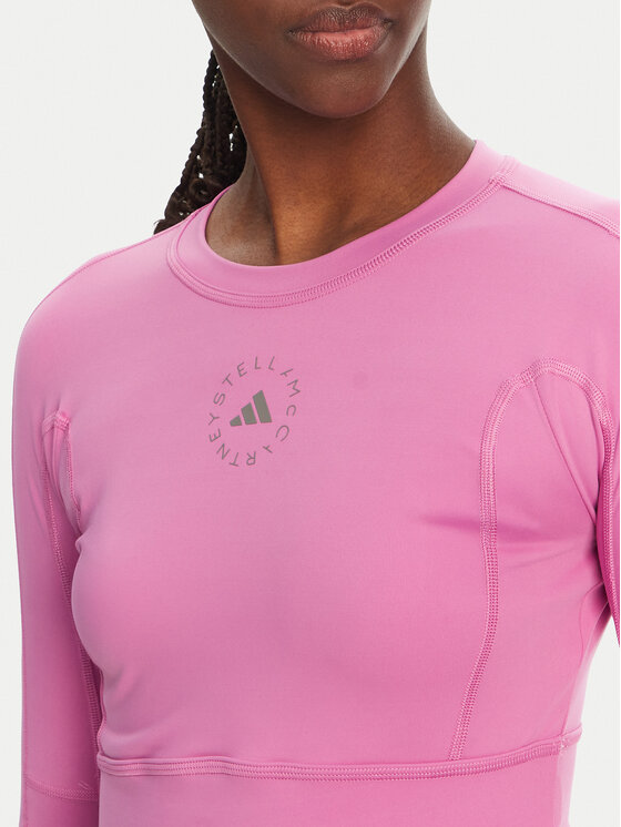 adidas by Stella McCartney adidas by Stella McCartney Тениска от техническо трико Stella McCartney TrueStrength JJ1644 Розов Slim Fit