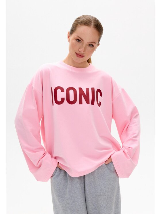 Mirons Mirons Longsleeve Print Różowy Regular Fit