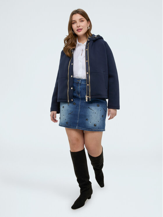 Fiorella Rubino Fiorella Rubino Spódnica mini 1438T000379N024 Niebieski A-Line Fit
