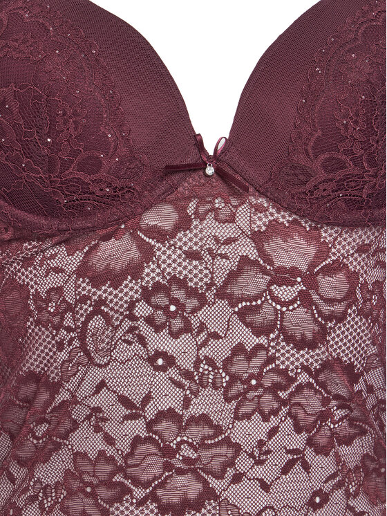 Hunkemöller Hunkemöller Body Isadora 302441 Bordowy