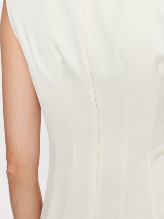 Marella Marella Sukienka codzienna Aletta 2332260233200 Écru Regular Fit