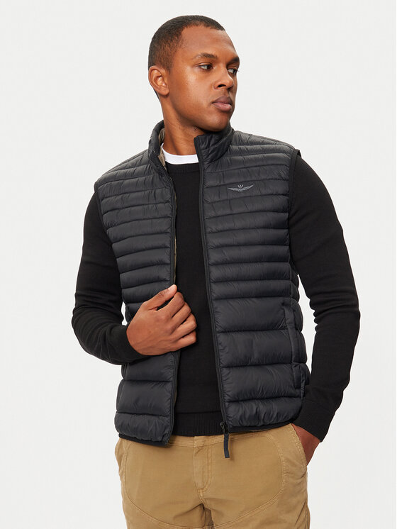 Aeronautica Militare Gilet 242AB2171CT3246 Noir Regular Fit Modivo