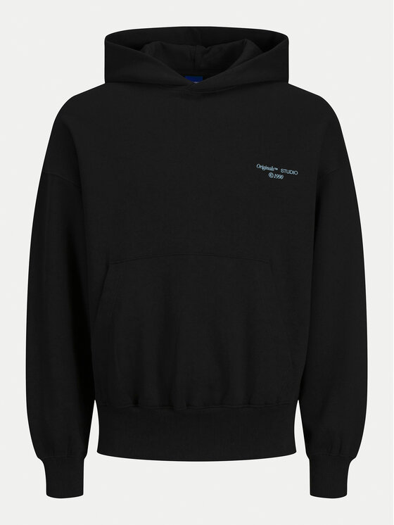 Jack&Jones Jack&Jones Majica dugih rukava Noho 12263036 Crna Oversize