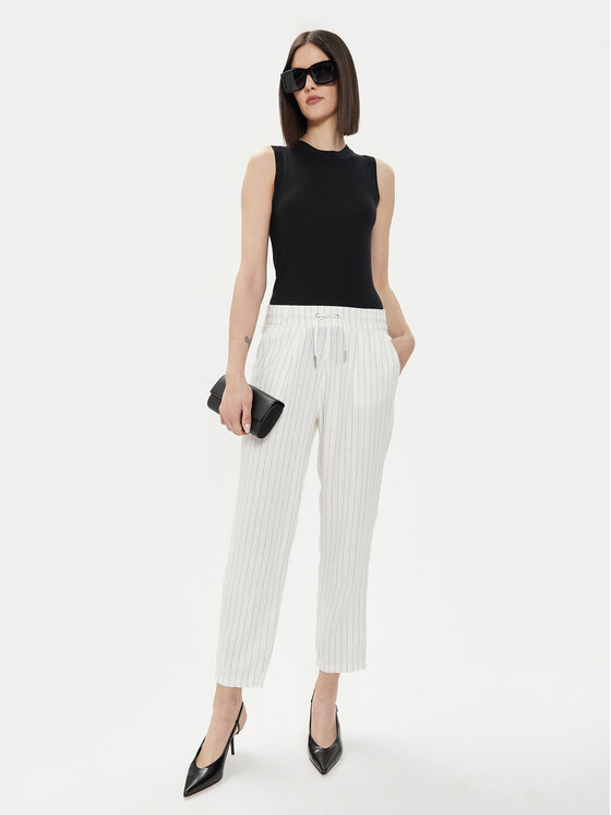 ONLY ONLY Hlače Caro Poptrash 15278710 Bijela Comfort Fit