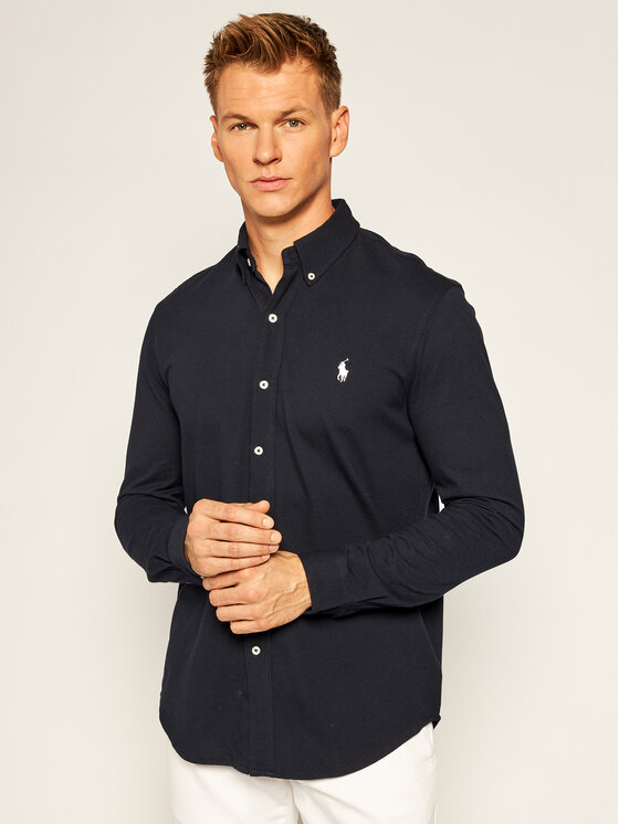 Polo Ralph Lauren Krekls 710654408016 Tumši zils Regular Fit