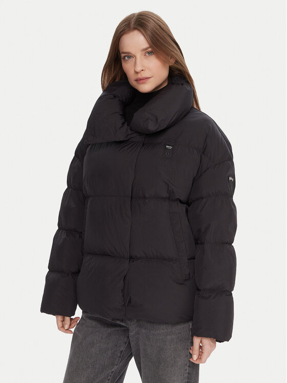 Blauer Geacă de iarnă 25WBLDC03166 Negru Regular Fit