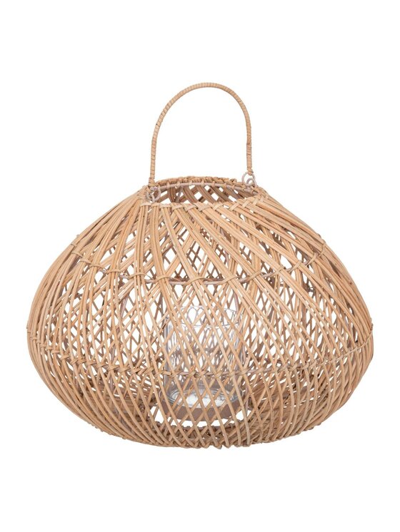 MIAhome MIAhome Lampion rattanowy LATERNA-I 38 cm Brązowy