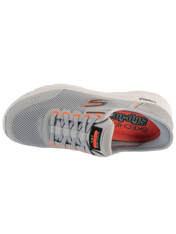 Skechers Skechers Buty do biegania Skechers Slip-Ins: Go Walk Flex - Waterproof Szary