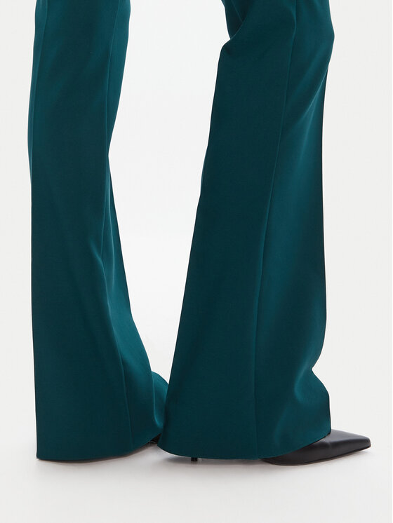 Rinascimento Rinascimento Hlače CFC0125318003 Zelena Flare Fit