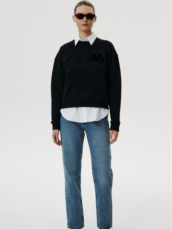 MARI PRETI MARI PRETI Jeansy Denim Rust Tmavomodrá Straight Leg