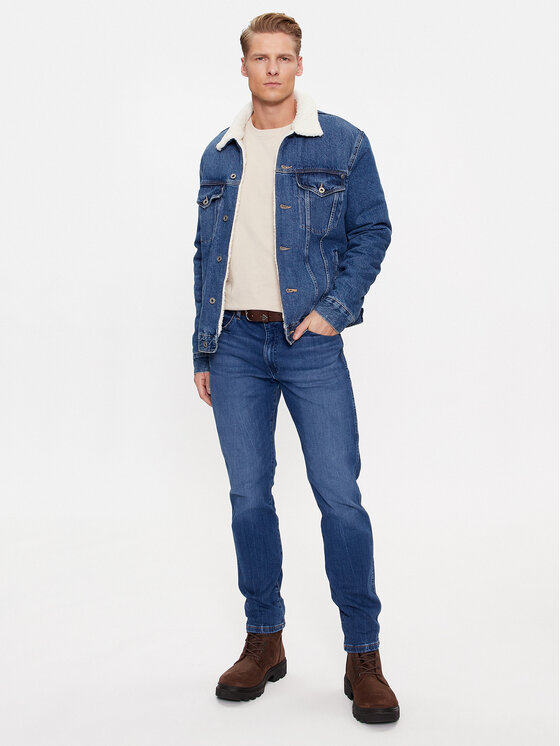 Wrangler Wrangler Jeansy Larston 112341422 Niebieski Slim Fit