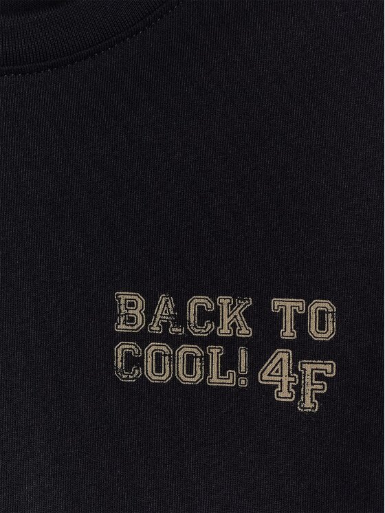 4F 4F T-Shirt 4FJRAW26TTSHM4529-20S Černá Regular Fit