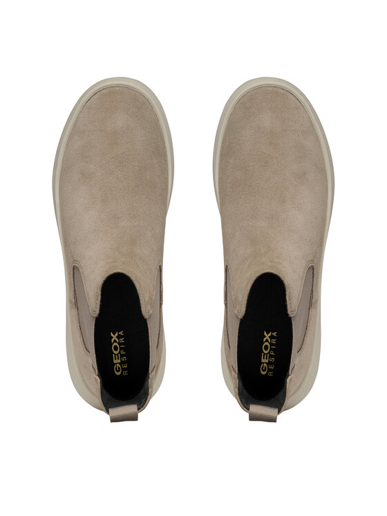 Geox Geox Členková obuv s elastickým prvkom D Spherica Ec4.1 D36TCA 00022 C6029 Béžová