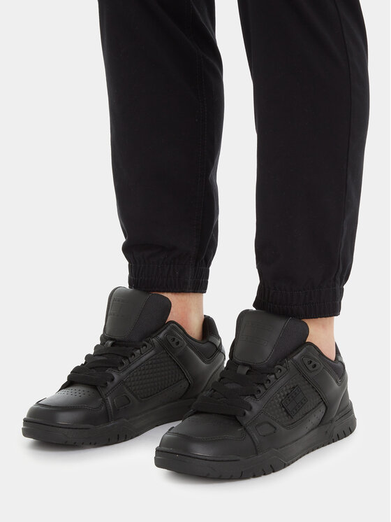 Tommy Jeans Tommy Jeans Tenisice Tjm Leather Skater Tongue EM0EM01260 Crna