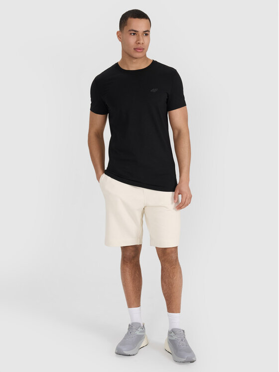 4F 4F T-Shirt MIDSHOP TEXTILE Czarny Regular Fit