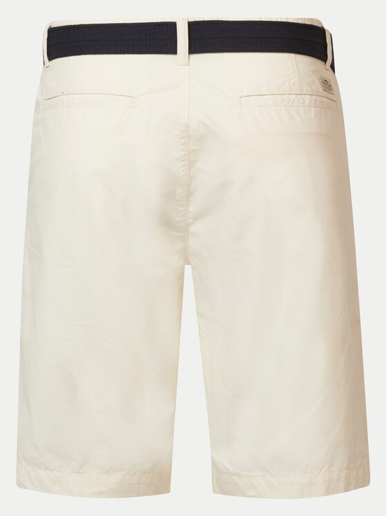 Petrol Industries Petrol Industries Шорти з тканини M-1040-SHO501 Білий Slim Fit
