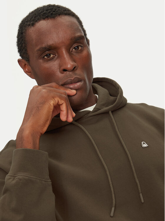 United Colors Of Benetton United Colors Of Benetton Μπλούζα 342ZU201K Καφέ Regular Fit