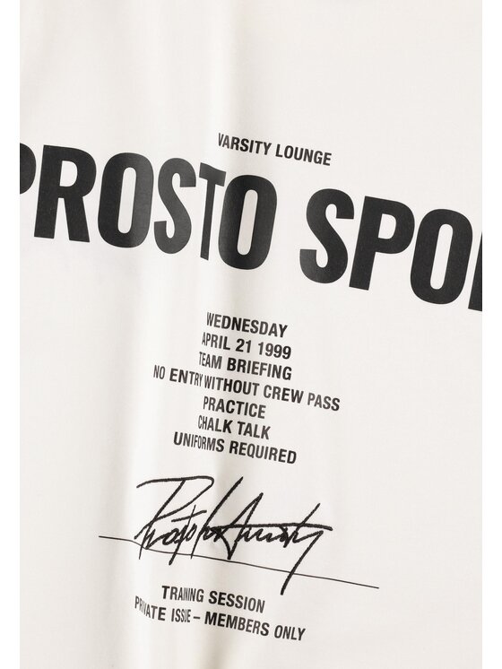 PROSTO. PROSTO. T-Shirt Club Biały Oversize