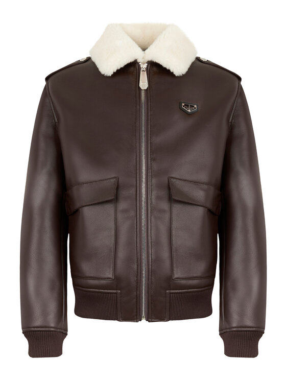 PHILIPP PLEIN PHILIPP PLEIN Kurtka puchowa 28618 Brązowy Regular Fit