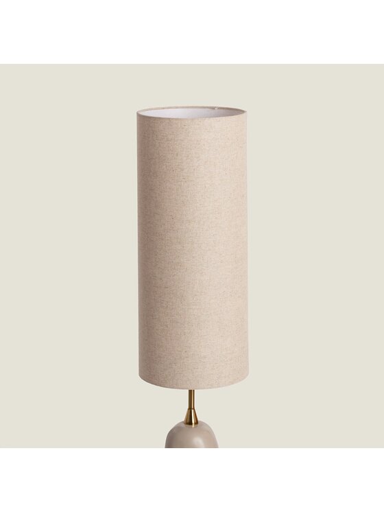 MIAhome MIAhome Lampa podłogowa kremowa Lava 137 cm Beżowy