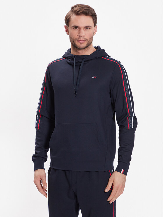 Tommy Hilfiger Jopa Textured Tape MW0MW30403 Mornarsko modra Regular Fit