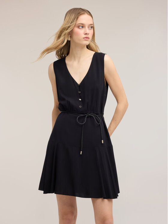 Motivi Motivi Abito da cocktail 700WQ003616N033 Nero Flared Fit