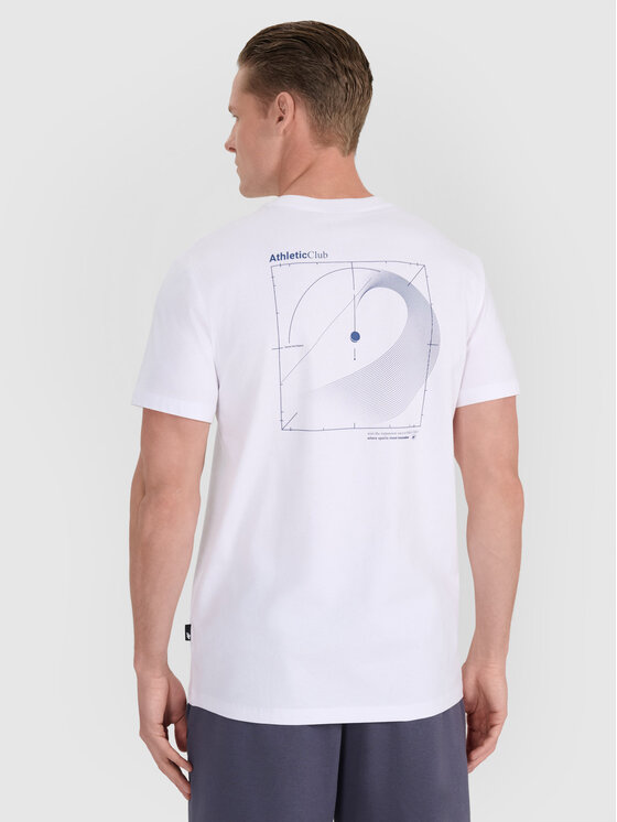 4F 4F T-Shirt MIDSHOP TEXTILE Biały Regular Fit