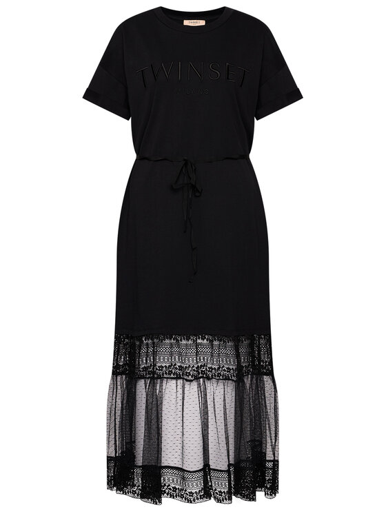 TWINSET TWINSET Rochie de zi 211TT2290 Negru Regular Fit