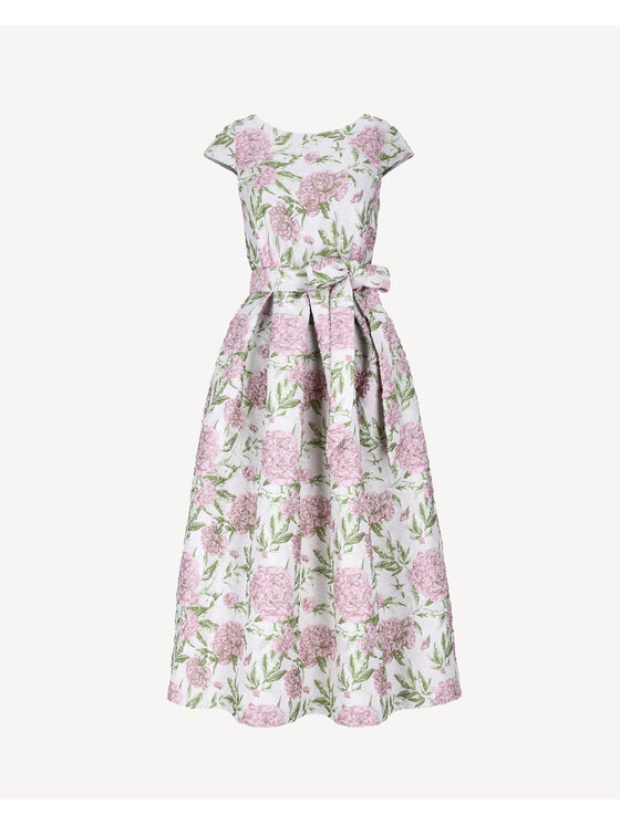Castellani Castellani Sukienka codzienna Rosa Divina Kremowy Regular Fit