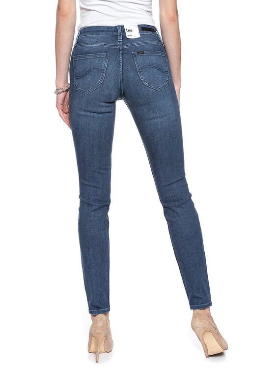 Lee Lee Jeansy SCARLETT Niebieski Skinny Fit