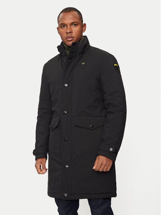 Blauer Pārejas jaka 24WBLUK07457 Melns Regular Fit