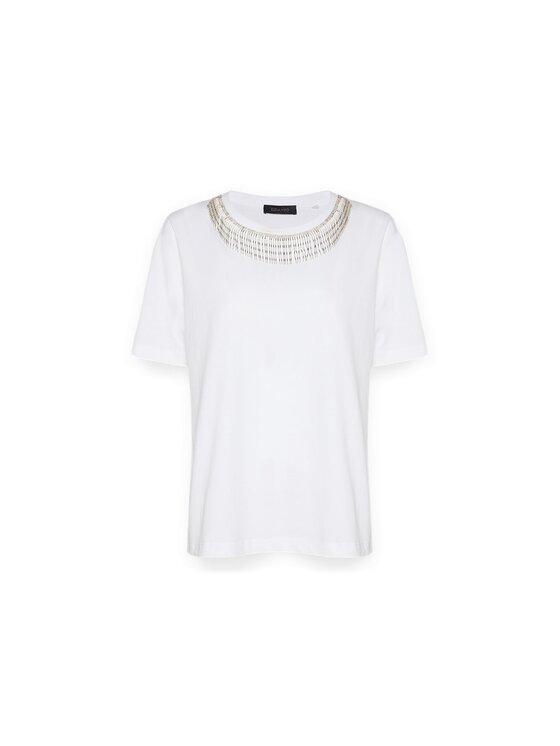 Elena Mirò Elena Mirò T-shirt G272Z000413N011 Bianco Boxy Fit