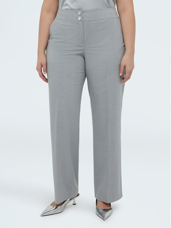 Fiorella Rubino Fiorella Rubino Pantaloni di tessuto P008T005174N0R4 Grigio Regular Fit