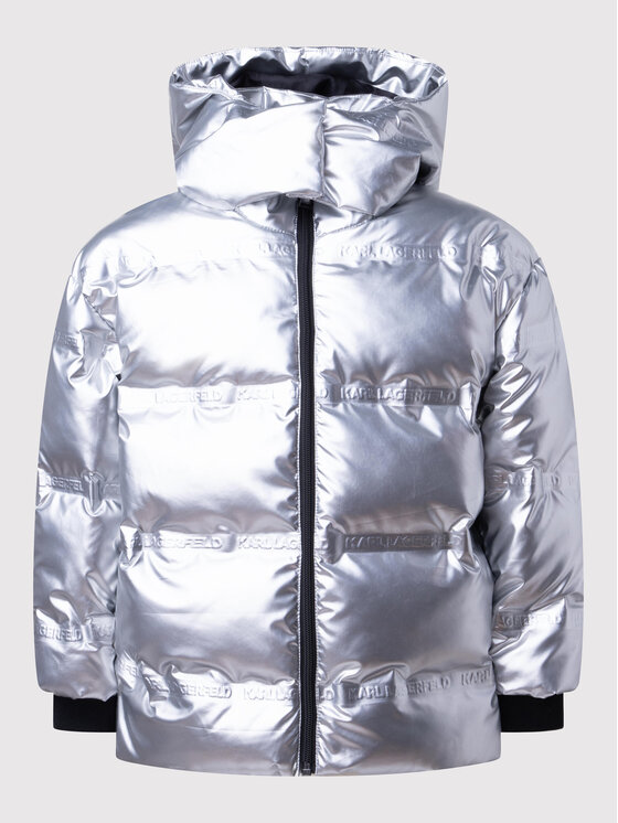 KARL LAGERFELD KARL LAGERFELD Giubbotto invernale Z16140 M Argento Regular Fit