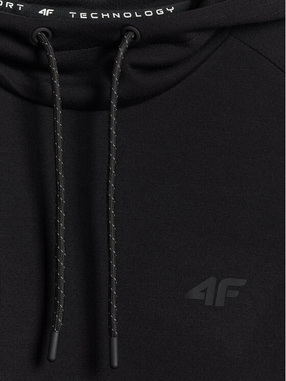 4F 4F Bluza SPORTS CLUB Czarny Regular Fit