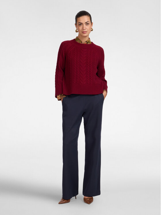 Elena Mirò Elena Mirò Spodnie materiałowe P813Z000211N034 Niebieski Flare Fit