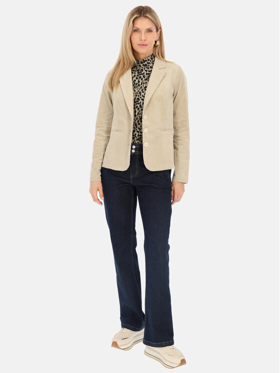 Red Button Red Button Marynarka Blazer Beżowy Regular Fit