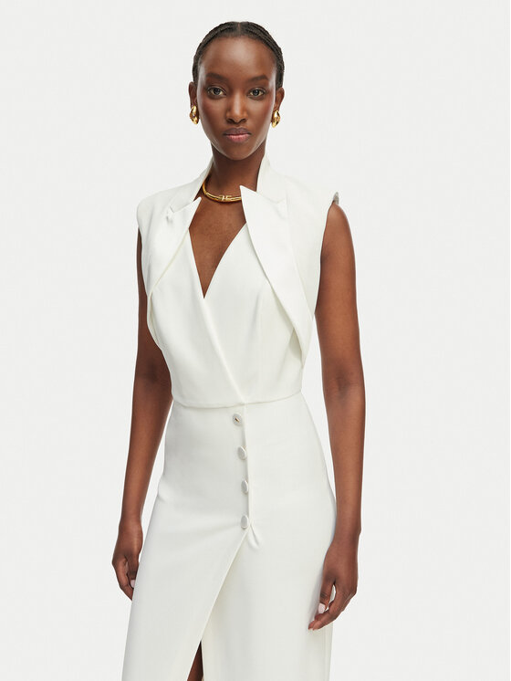 Elisabetta Franchi Elisabetta Franchi Официална рокля AB-R31-61E2 Бял Regular Fit