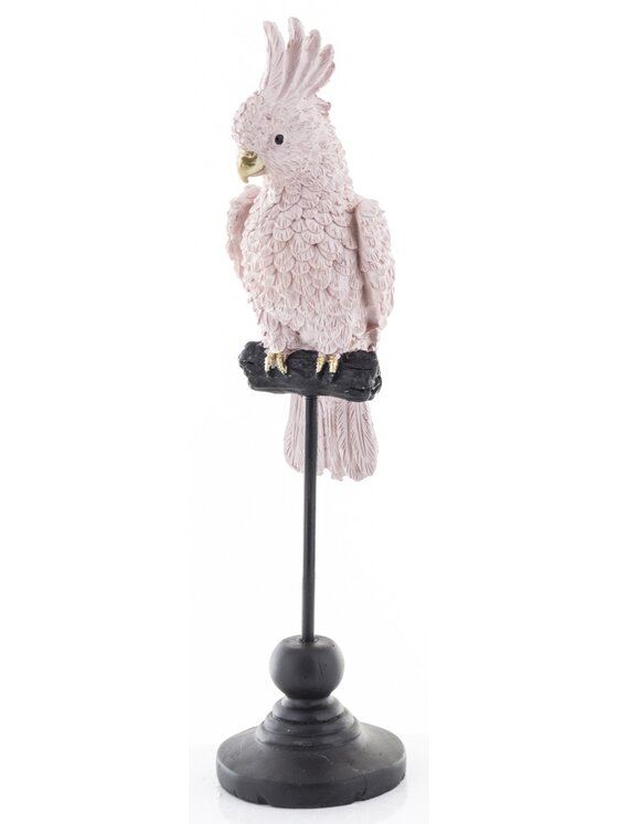 MIAhome MIAhome Figurka papuga 27x7x7 cm PAPPAGALLO-2 small Różowy