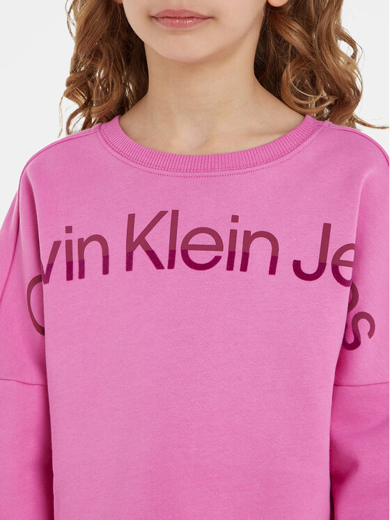 Felpa calvin clearance klein ragazza rosa