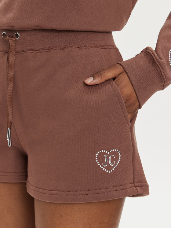 Juicy Couture Juicy Couture Szorty sportowe Sully Rodeo JCBHS223825 Brązowy Regular Fit
