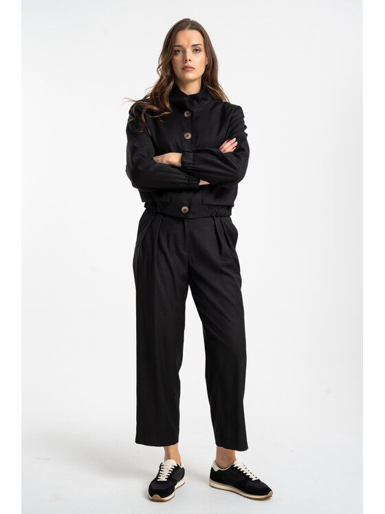 CLICK CLICK Bunda pro přechodné období 71-0114 Černá Boxy Fit