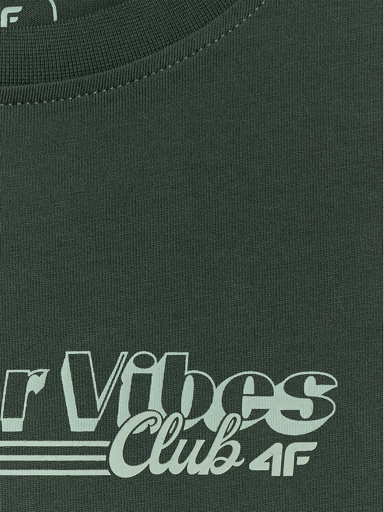4F 4F T-Shirt APRES SKI Zielony ciemny Regular Fit